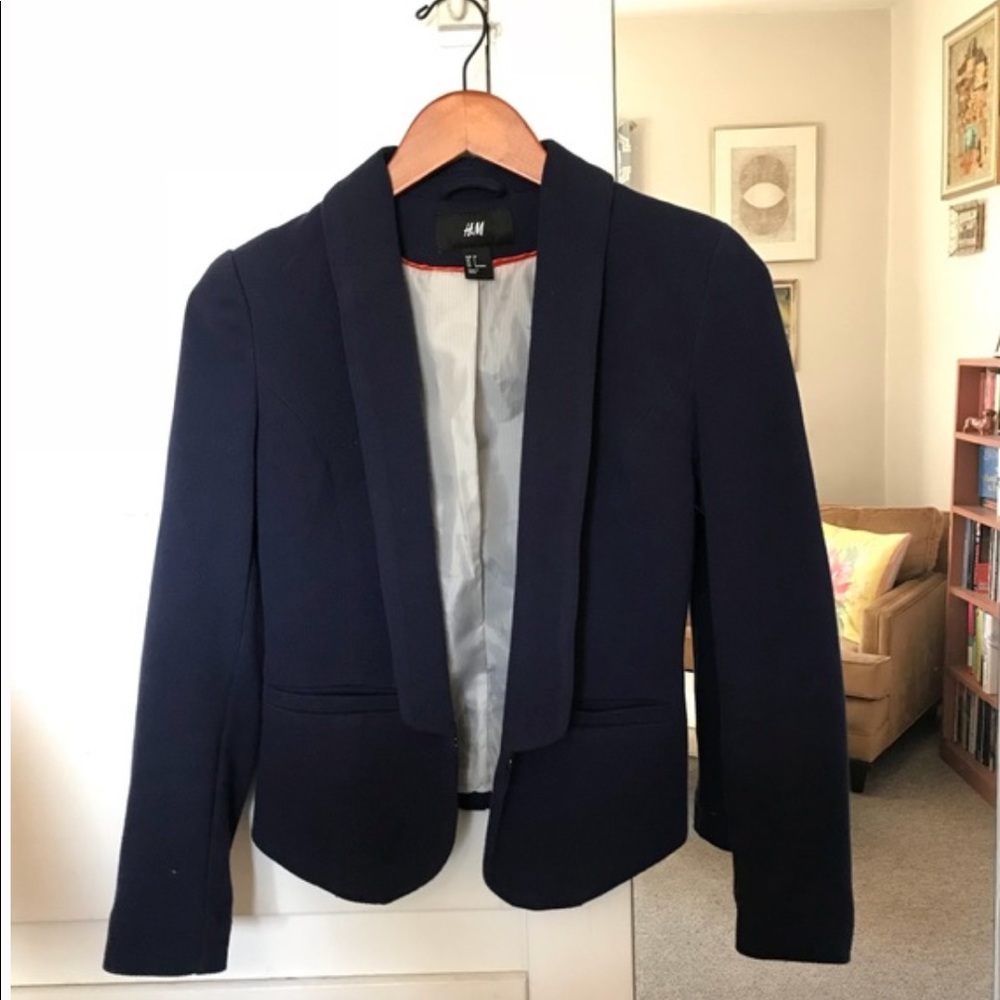 H&M Navy Blue Blazer